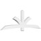 Ekena Millwork Davenport Architectural Grade PVC Gable Bracket, 108"W x 36"H x 4"D x 6"F, 8/12 Pitch GBP108X36X0406DAV00 - alternate 1